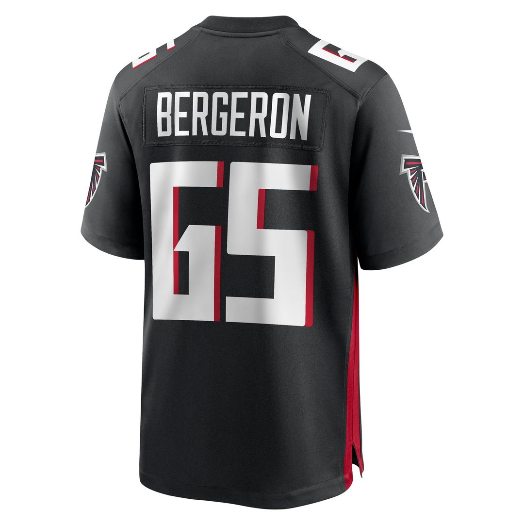 Atlanta Falcons Matthew Bergeron Nike Black Team Game Jersey product image 3, provided for visual reference and product