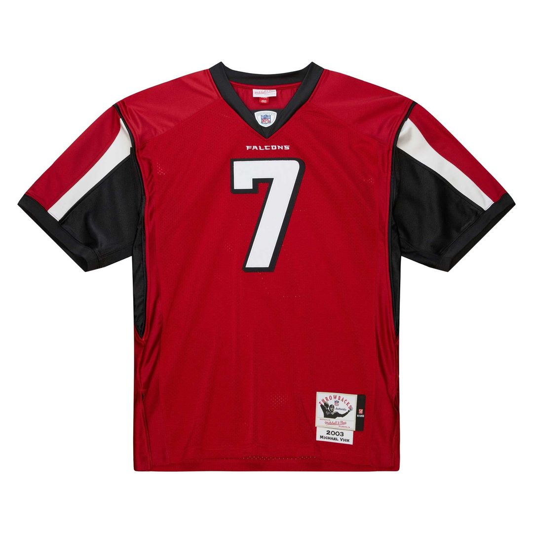 Atlanta Falcons 2003 Michael Vick Mitchell & Ness Red Authentic Throwback Retired Player Jersey product image 2, provided