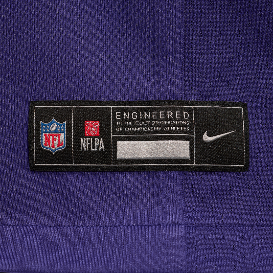 Baltimore Ravens Cornelius Johnson Nike Purple Team Game Jersey product image 9, provided for visual reference and product
