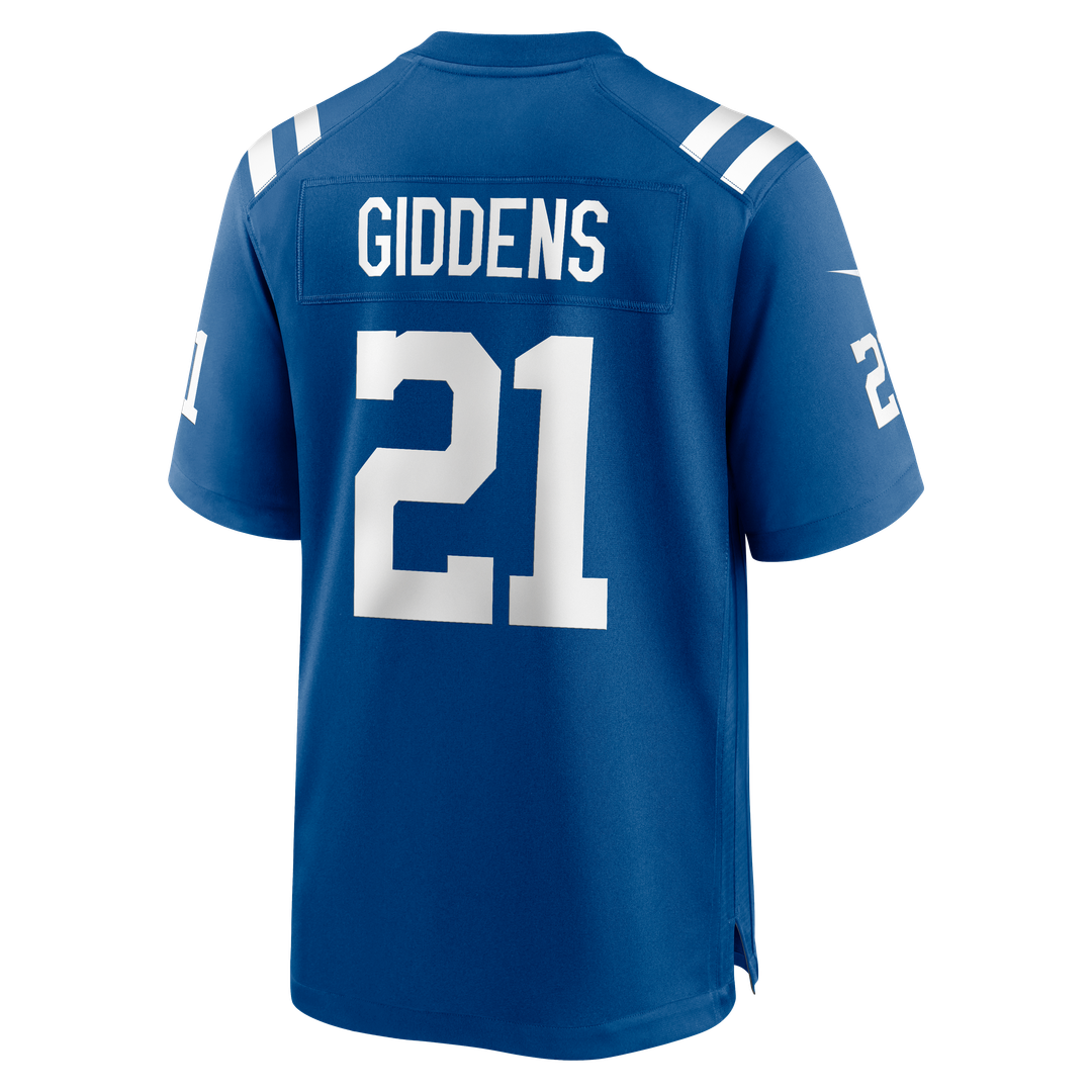 Indianapolis Colts DJ Giddens Nike Royal Team Game Jersey product image 3, provided for visual reference and product detail