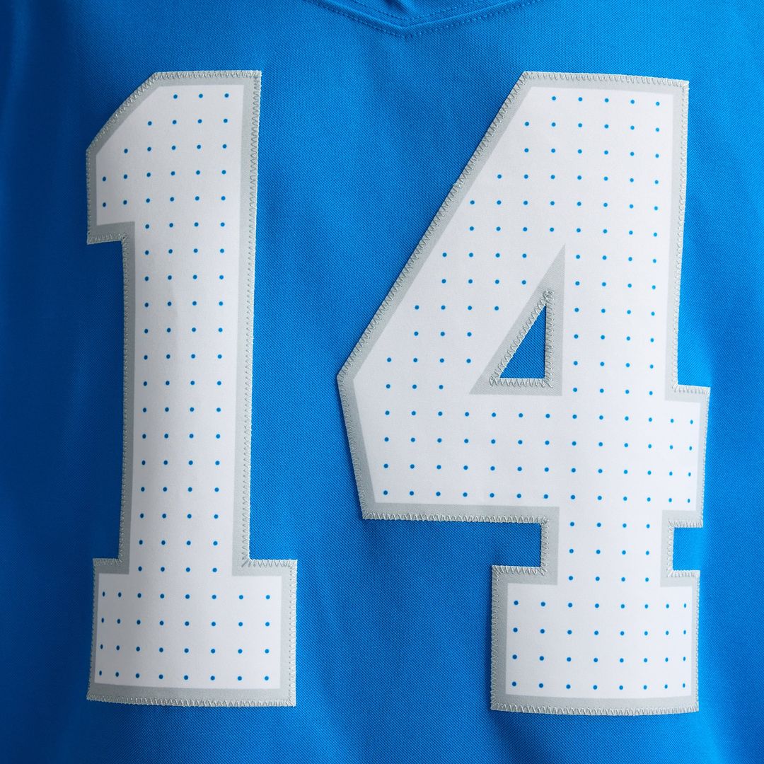 Detroit Lions Amon-Ra St. Brown Nike Blue Team Vapor F.U.S.E. Stitched Limited Jersey product image 10, provided for visual