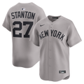 New York Yankees Giancarlo Stanton Nike Gray Road Limited Jersey product image 1, provided for visual reference and product