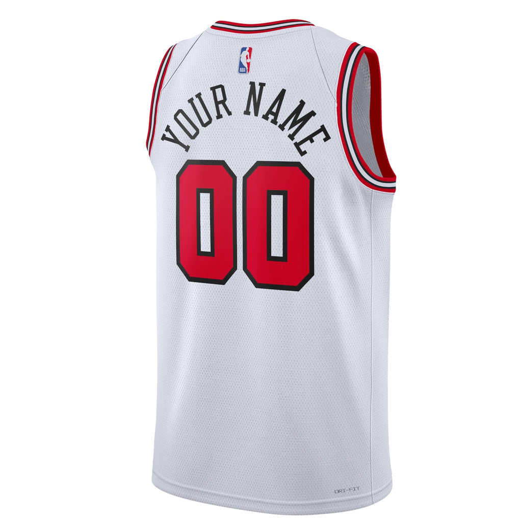Chicago Bulls Nike Association Swingman Jersey - Custom - Unisex product image 3, provided for visual reference and product
