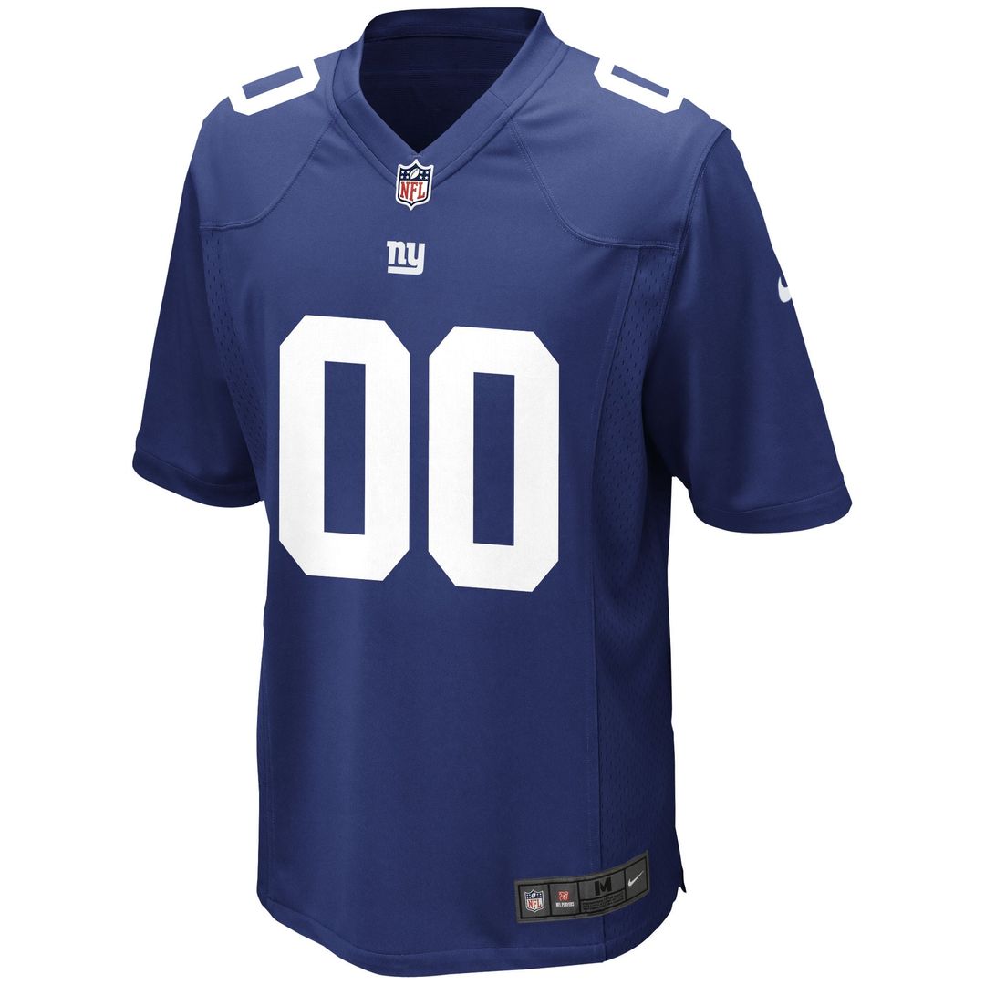 New York Giants Nike Royal Custom Game Jersey product image 2, provided for visual reference and product detail review