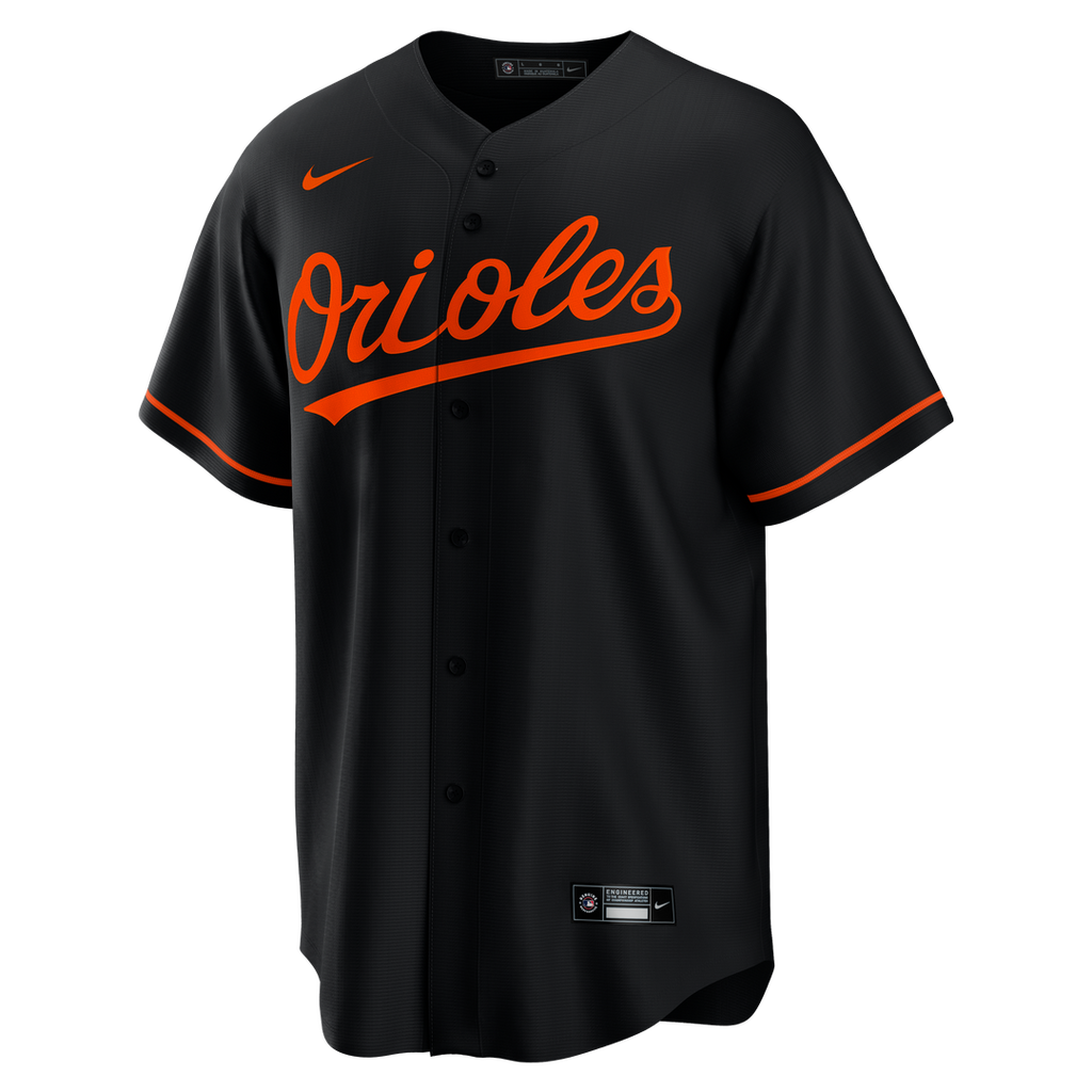 Baltimore Orioles Pete Alonso Nike Black Alternate Replica Jersey product image 2, provided for visual reference and product