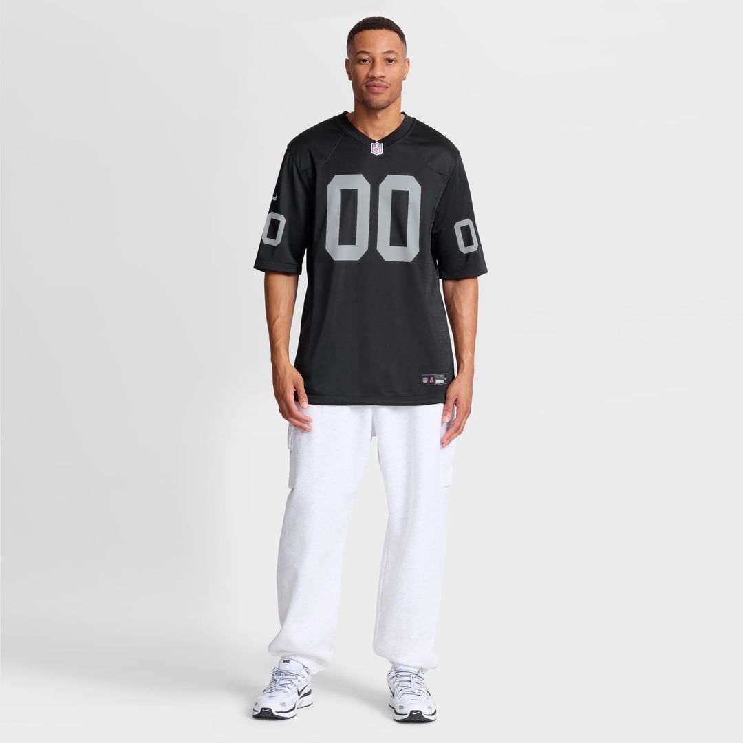 Las Vegas Raiders Nike Black Custom Game Jersey product image 7, provided for visual reference and product detail review
