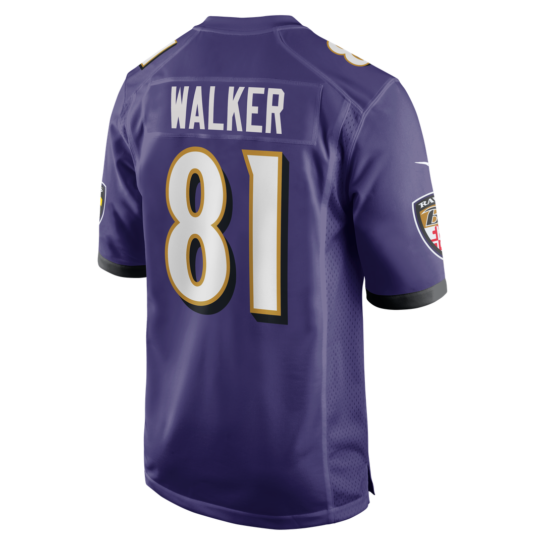 Baltimore Ravens Devontez Walker Nike Purple Team Game Jersey product image 3, provided for visual reference and product