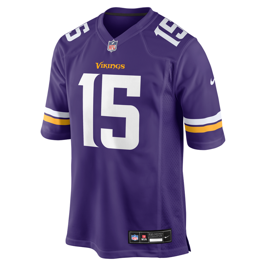Minnesota Vikings Dallas Turner Nike Purple Game Jersey product image 2, provided for visual reference and product detail