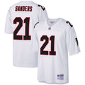 Atlanta Falcons Deion Sanders Mitchell & Ness White Legacy Replica Jersey product image 1, provided for visual reference and