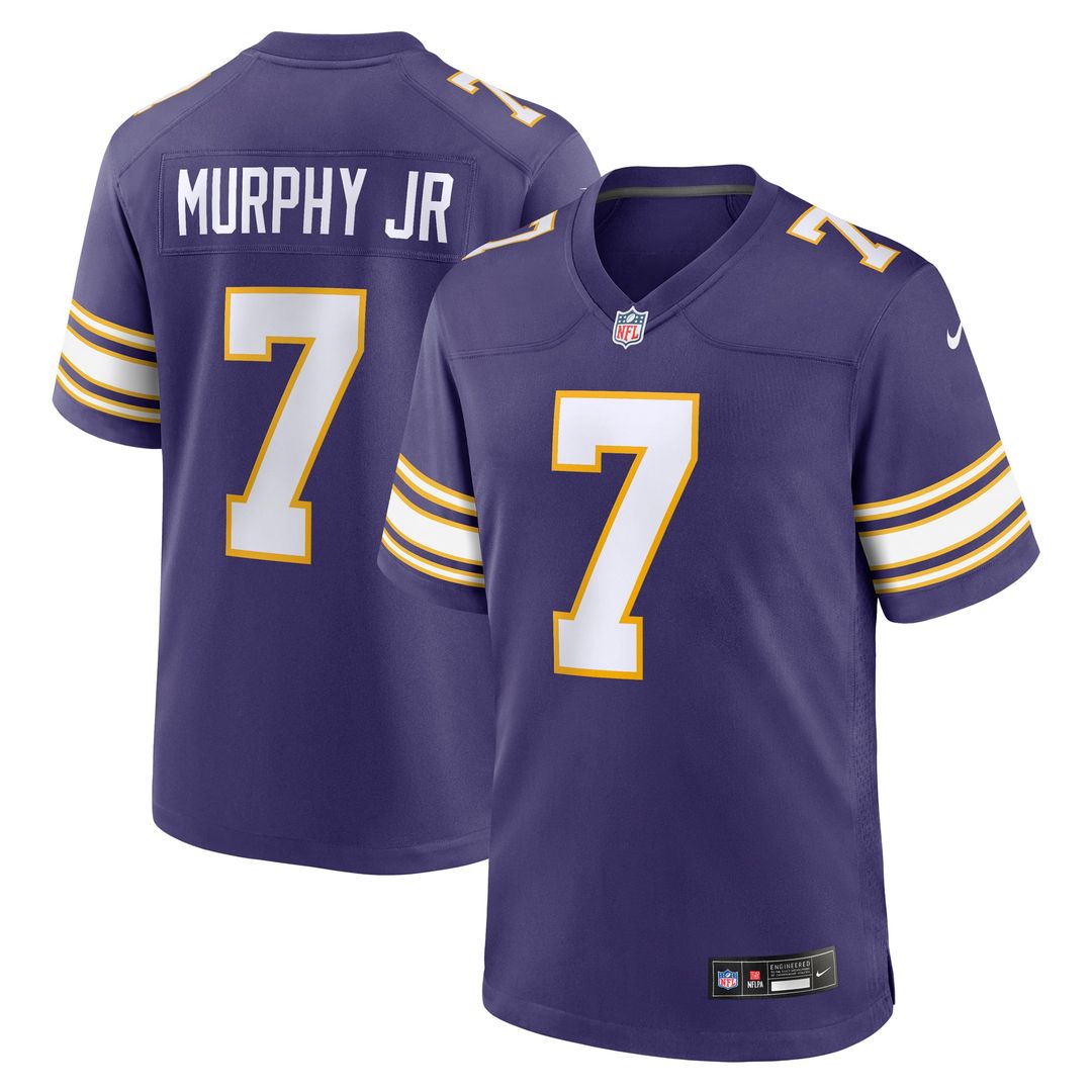 Minnesota Vikings Byron Murphy Jr. Nike Purple Alternate Game Jersey product image 1, provided for visual reference and