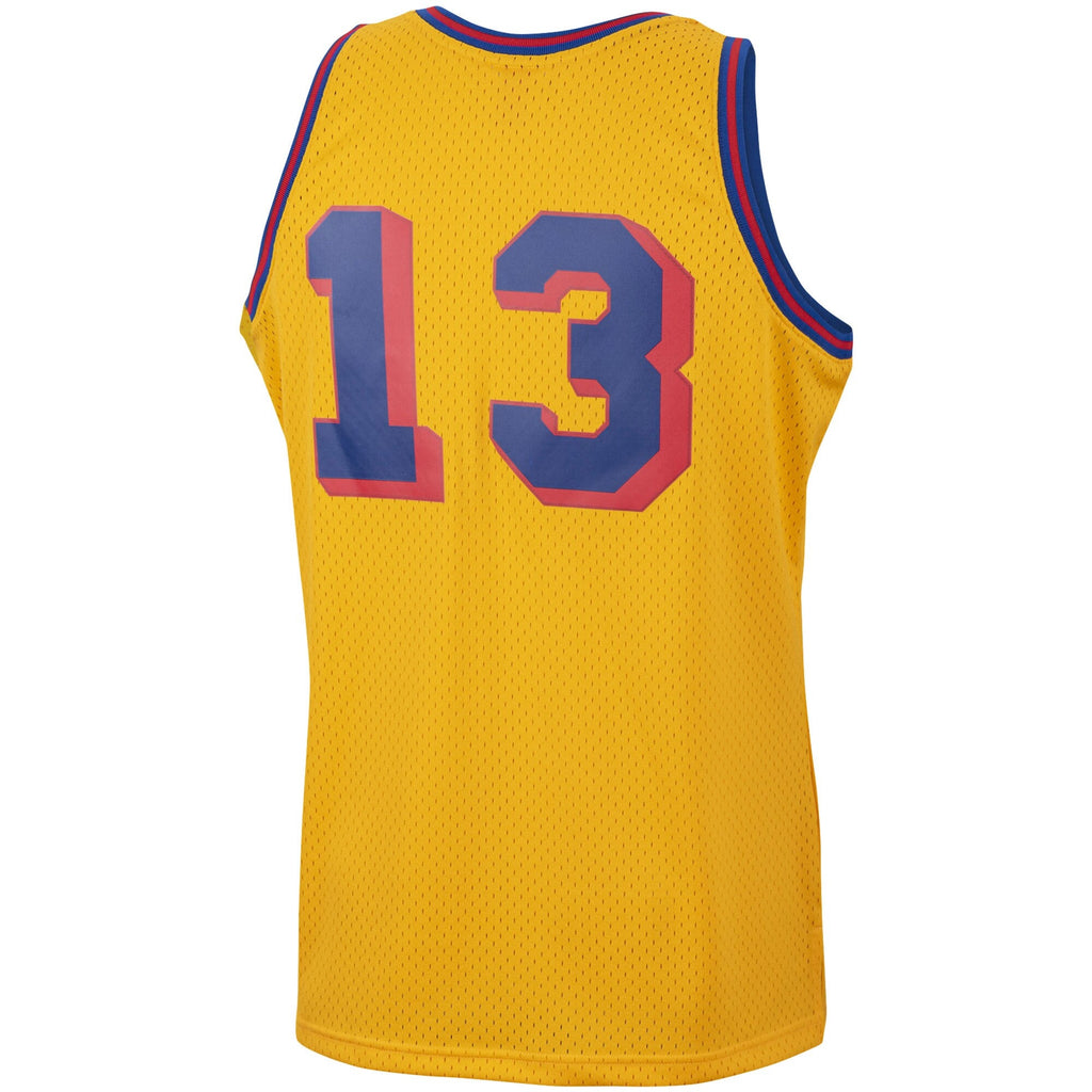 Mitchell & Ness Wilt Chamberlain Gold San Francisco Warriors 1962-63 Hardwood Classics Swingman Jersey product image 4,