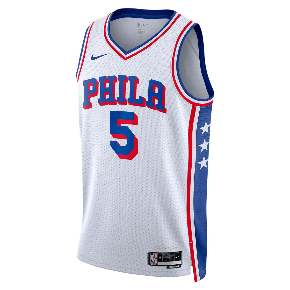 Philadelphia 76ers Nike Association Edition Swingman Jersey - White - Quentin Grimes - Unisex product image 3, provided for