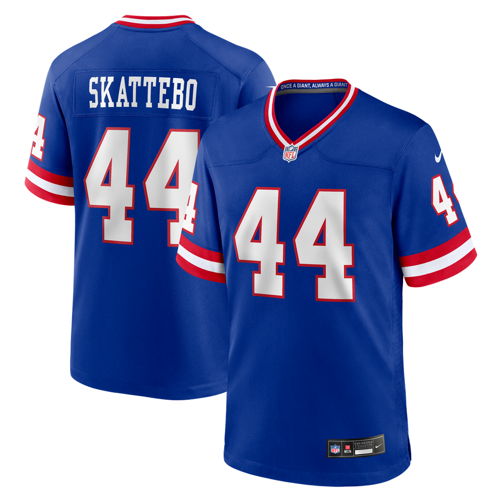 New York Giants Cam Skattebo Nike Royal Alternate 2 Legacy Game Jersey product image 1, provided for visual reference and