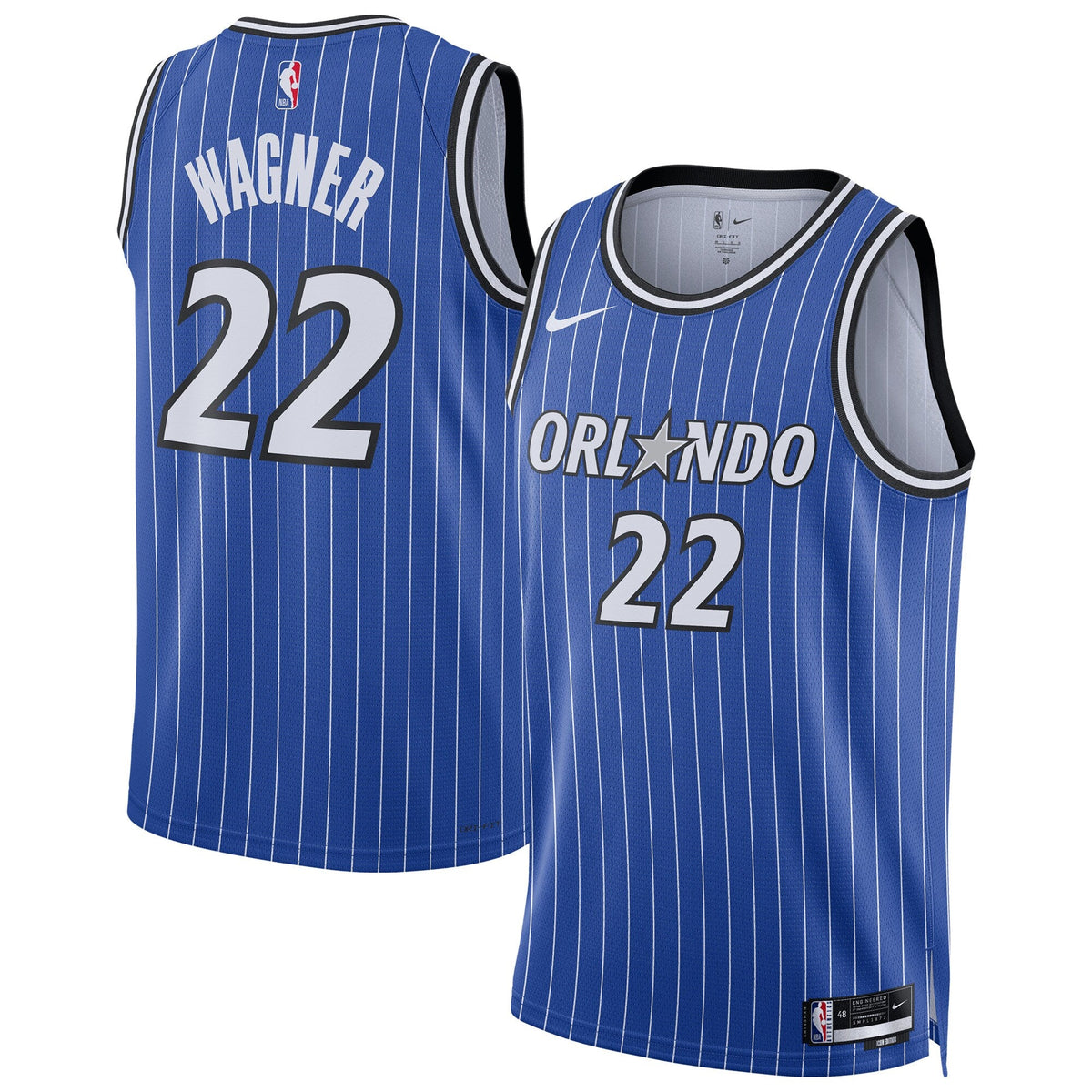 Orlando Magic Nike Replica Icon Swingman Jersey - Moritz Wagner - Unisex product image 2, provided for visual reference and