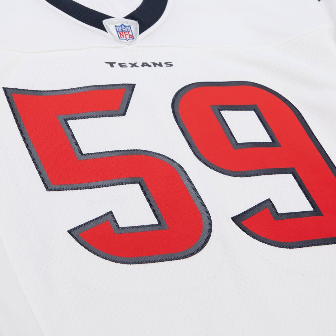 Houston Texans DeMeco Ryans Mitchell & Ness White 2006 Legacy Replica Jersey product image 4, provided for visual reference
