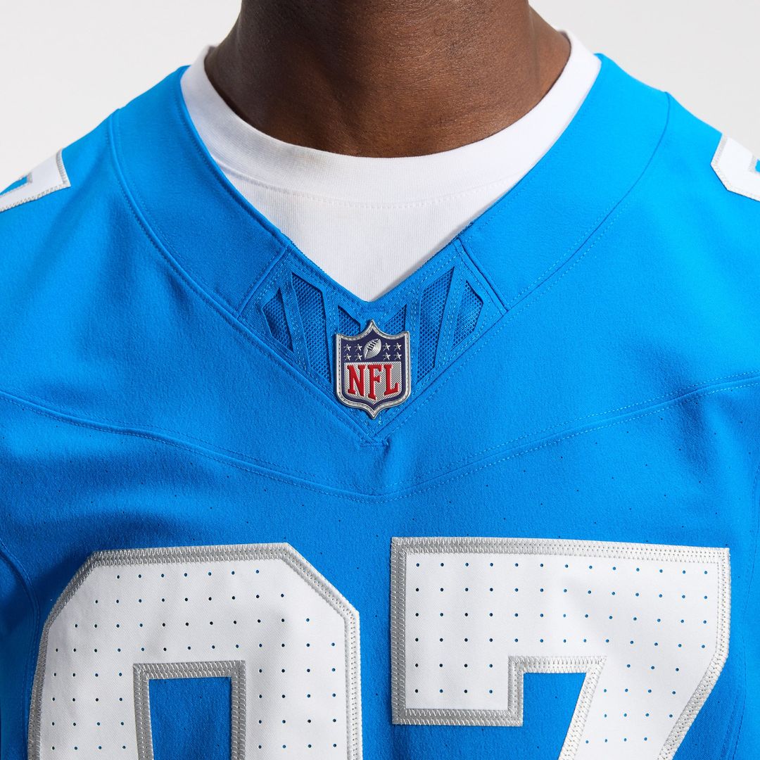 Detroit Lions Aidan Hutchinson Nike Blue Alternate Vapor F.U.S.E. Elite Jersey product image 9, provided for visual