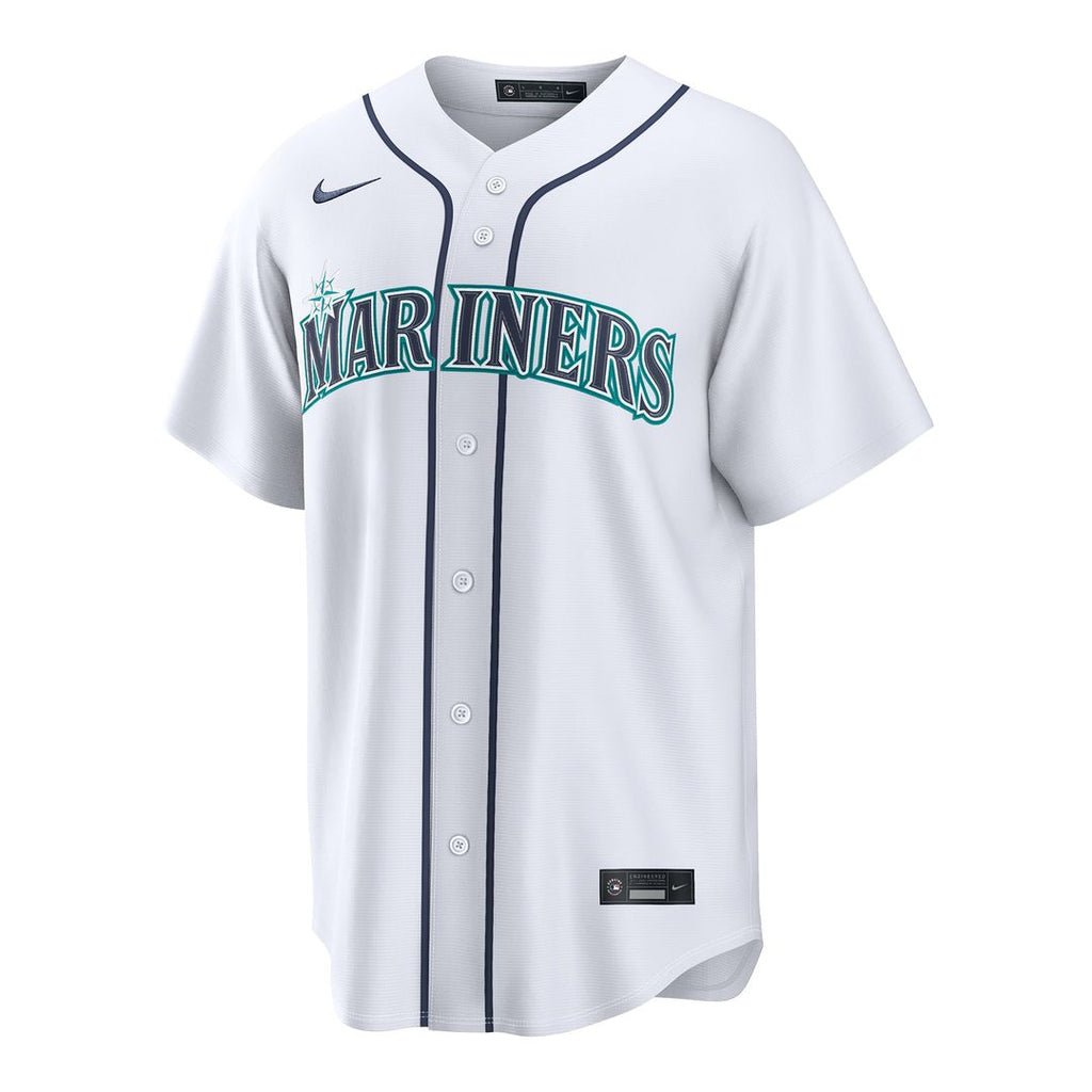 Seattle Mariners Bryce Miller Nike White Home Replica Jersey product image 2, provided for visual reference and product