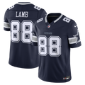 Dallas Cowboys CeeDee Lamb Nike Navy Team Vapor F.U.S.E. Stitched Limited Jersey product image 1, provided for visual