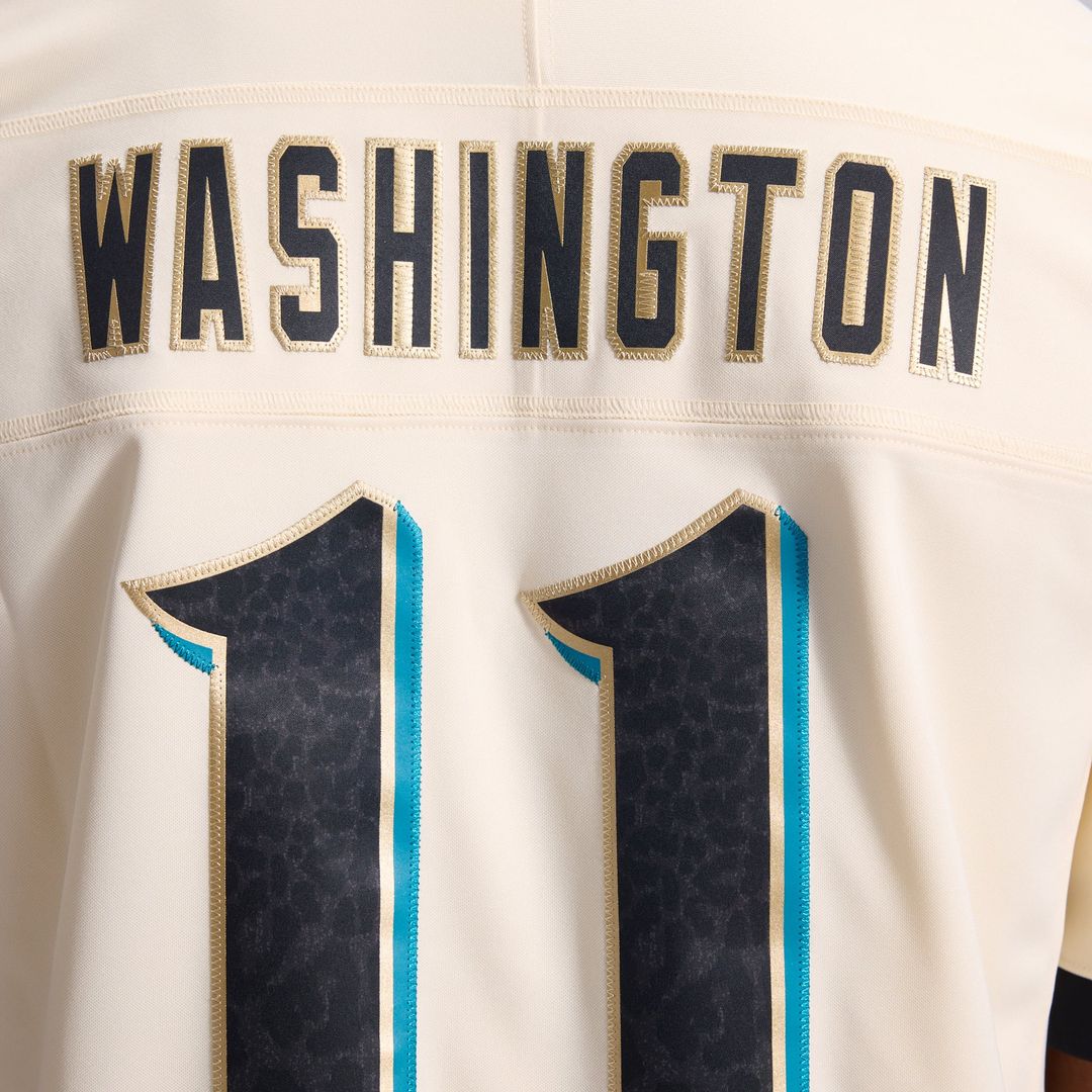 Jacksonville Jaguars Parker Washington Nike Natural 2026 Rivalries Collection Stitched Limited Jersey product image 20,