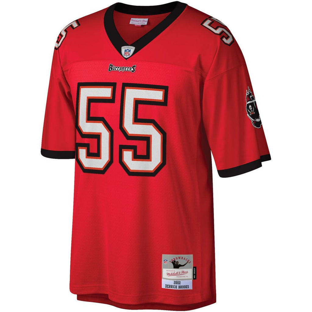 Tampa Bay Buccaneers Derrick Brooks Mitchell & Ness Red Legacy Replica Jersey product image 5, provided for visual reference