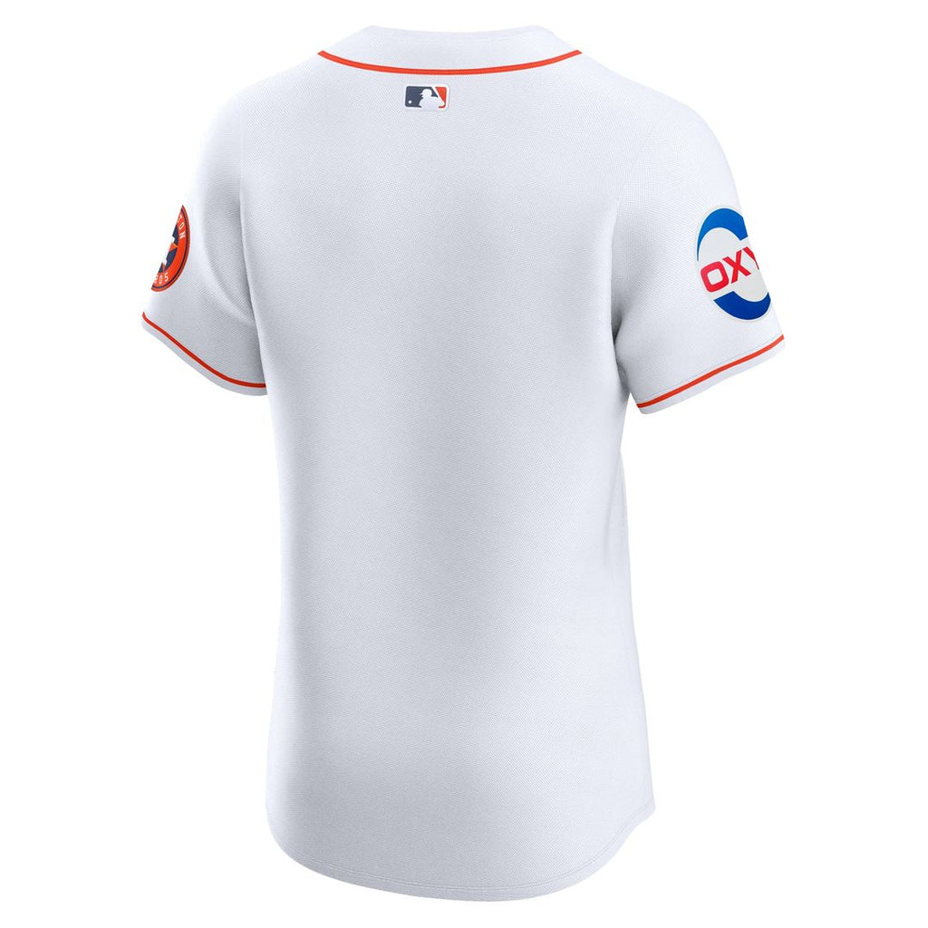 Houston Astros Nike White Home Elite Patch Jersey product image 3, provided for visual reference and product detail review
