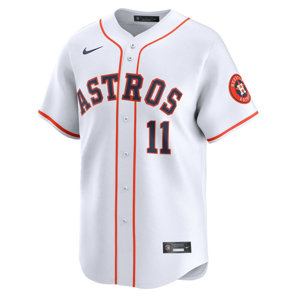 Houston Astros Cam Smith #11 Nike White Home Limited Player Jersey product image 2, provided for visual reference and