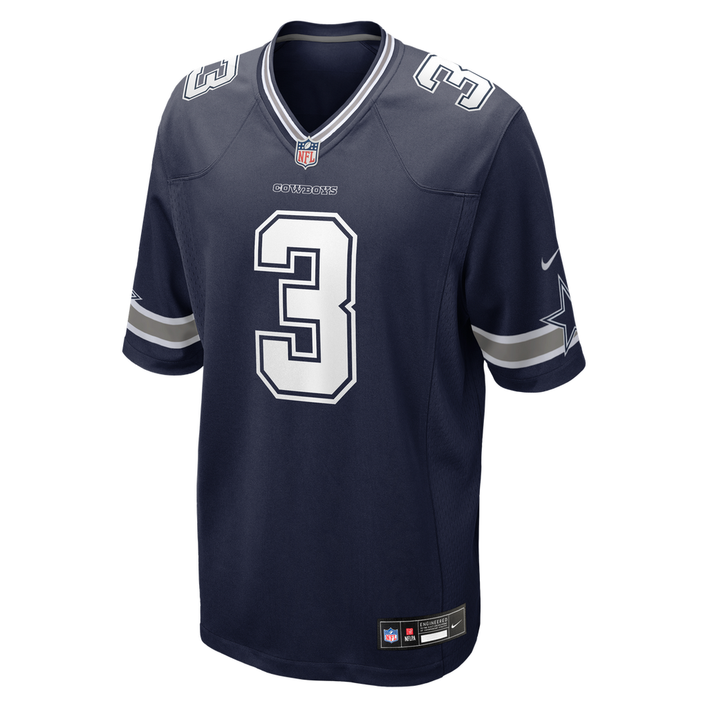 Dallas Cowboys George Pickens Nike Navy Game Jersey product image 10, provided for visual reference and product detail review