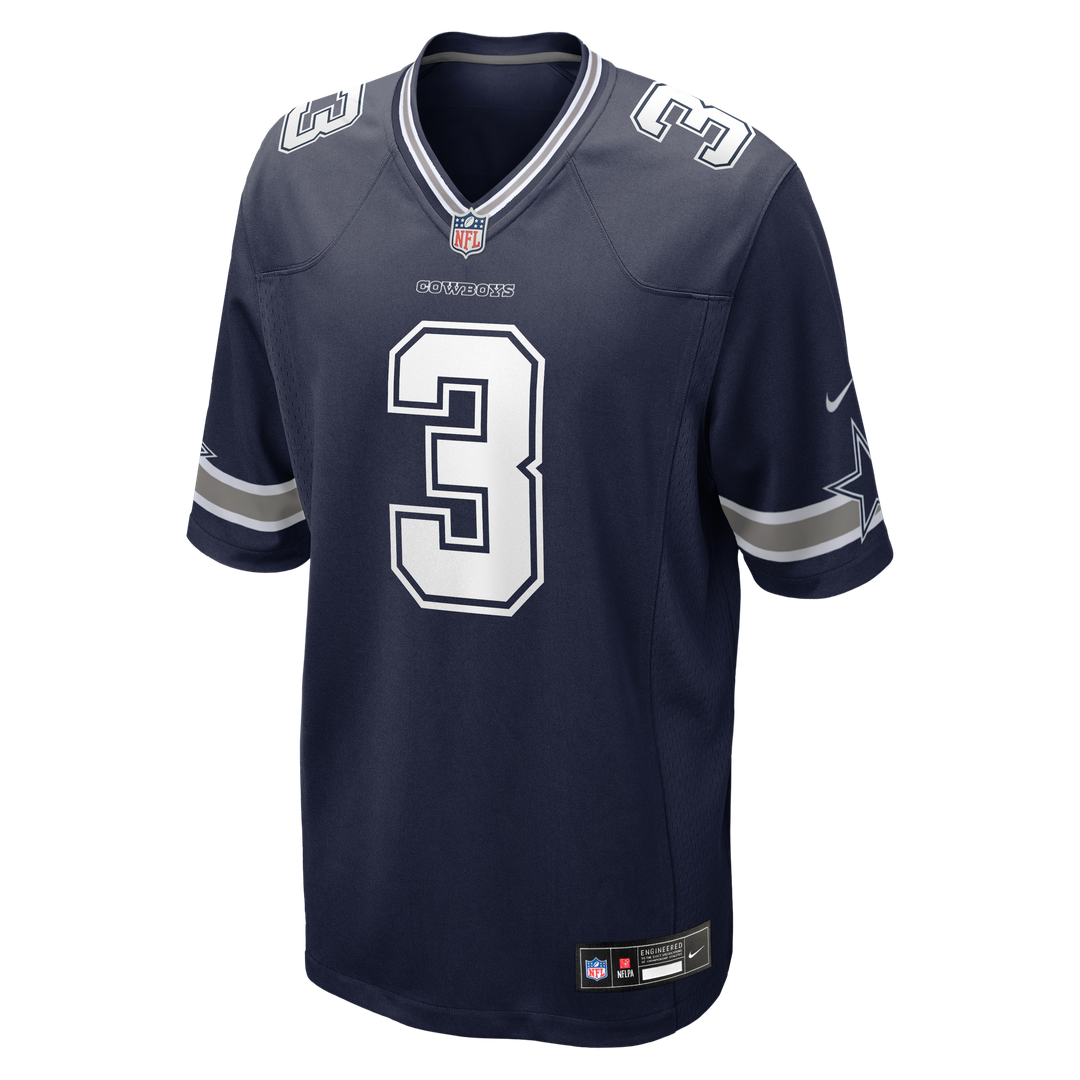 Dallas Cowboys George Pickens Nike Navy Game Jersey product image 10, provided for visual reference and product detail review
