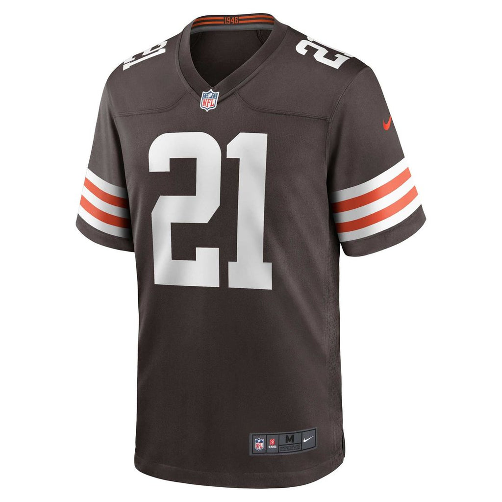 Cleveland Browns Denzel Ward Nike Brown Game Jersey product image 2, provided for visual reference and product detail review