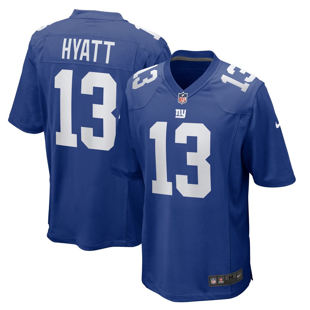 New York Giants Jalin Hyatt Nike White Game Jersey product image 7, provided for visual reference and product detail review