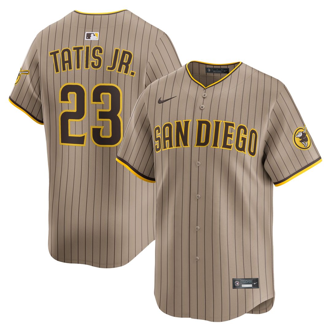 San Diego Padres Fernando Tatis Jr. Nike Brown Road Limited Player Jersey product image 21, provided for visual reference