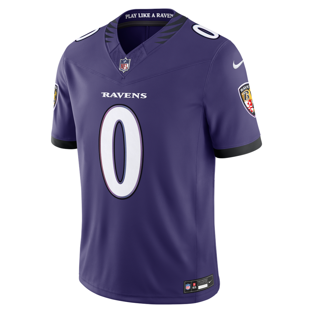 Baltimore Ravens Roquan Smith Nike Purple Team Vapor F.U.S.E. Stitched Limited Jersey product image 2, provided for visual