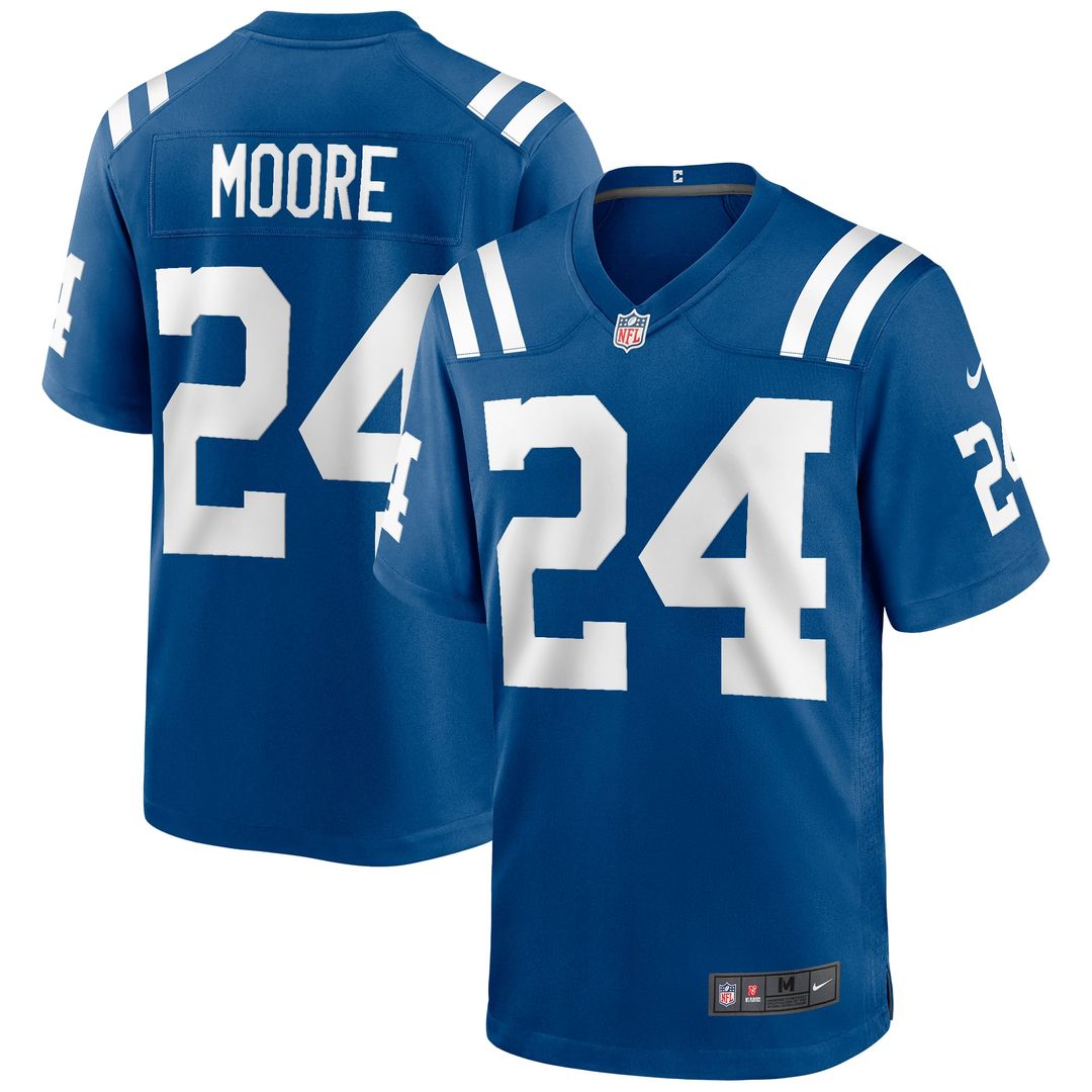 Indianapolis Colts Lenny Moore Nike Royal Game Retired Player Jersey product image 1, provided for visual reference and