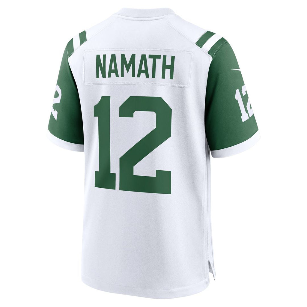 New York Jets Joe Namath Nike White Classic Alternate Retired Player Game Jersey product image 6, provided for visual
