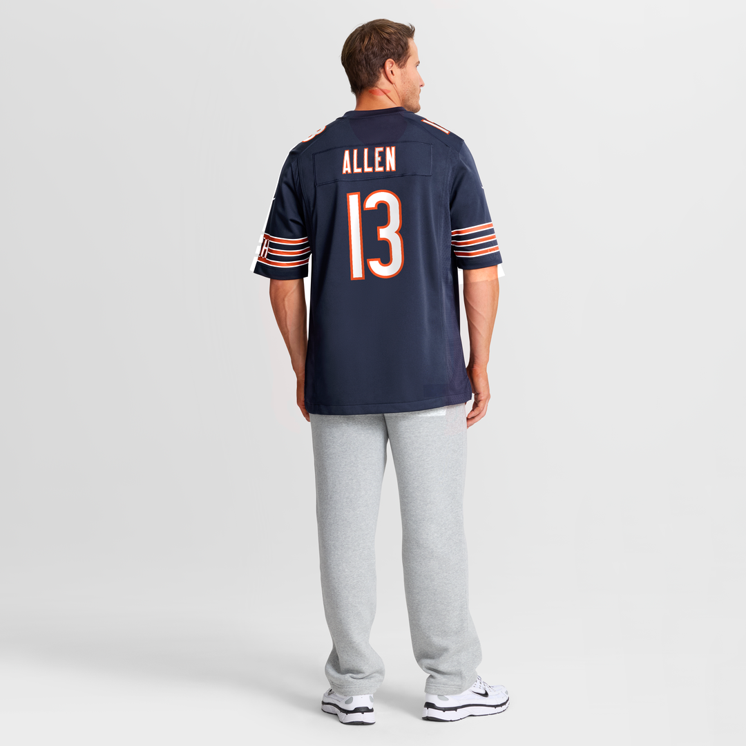 Chicago Bears Keenan Allen Nike Navy Team Game Jersey product image 8, provided for visual reference and product detail