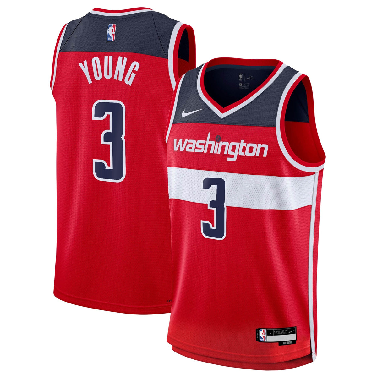 Washington Wizards Nike Icon Edition Swingman Jersey - Red product image 2