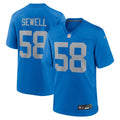 Detroit Lions Penei Sewell Nike Blue Alternate Game Jersey product image 1, provided for visual reference and product detail