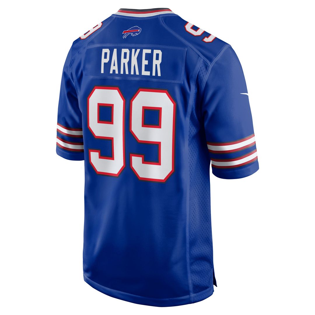 Buffalo Bills T.J. Parker Nike Royal Game Jersey product image 3, provided for visual reference and product detail review