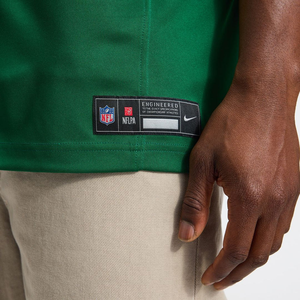 New York Jets Garrett Wilson Nike Legacy Green Team Vapor F.U.S.E. Stitched Limited Jersey product image 14, provided for