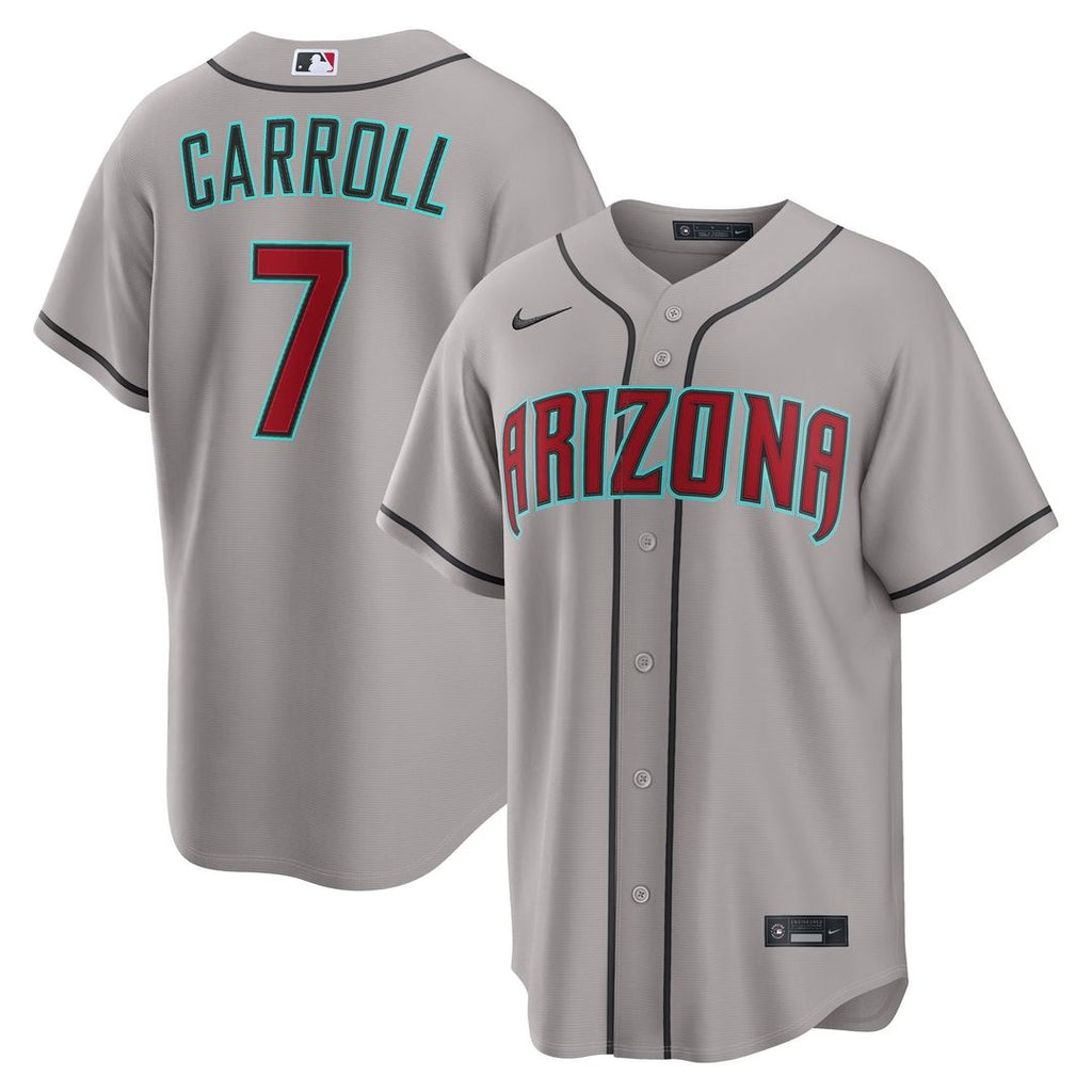 Arizona Diamondbacks Corbin Carroll Nike Black Alternate Replica Jersey product image 27, provided for visual reference and