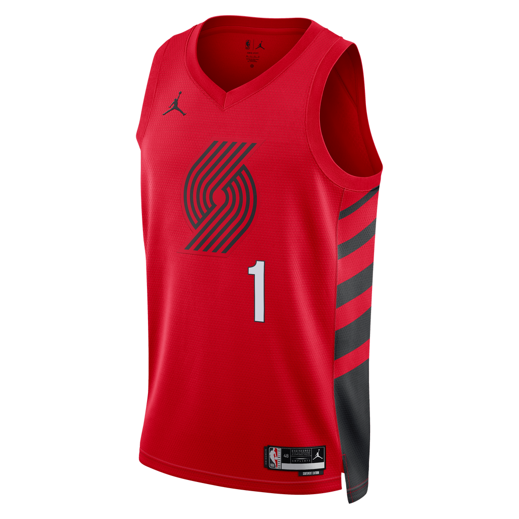 Portland Trail Blazers Jordan Brand Statement Edition Swingman Jersey - Red - Ja Morant - Unisex product image 3, provided
