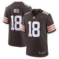 Cleveland Browns David Bell Nike Brown Game Jersey product image 1, provided for visual reference and product detail review