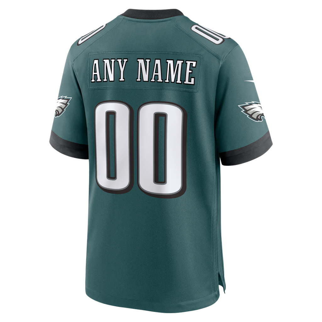 Philadelphia Eagles Nike Midnight Green Team Custom Game Jersey product image 3, provided for visual reference and product