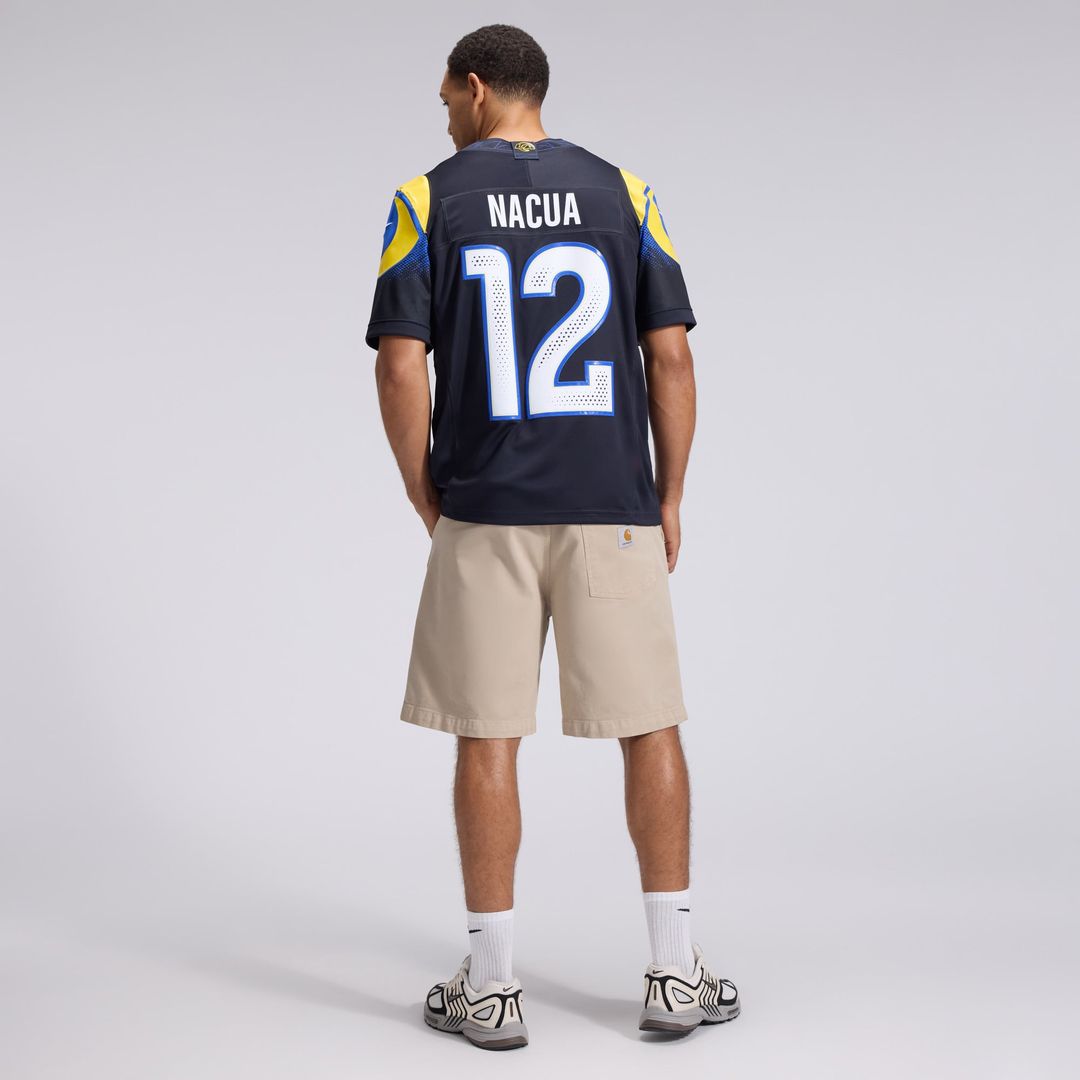 Los Angeles Rams Puka Nacua Nike Dark Blue Rivalries Collection Stitched Limited Jersey product image 5, provided for visual