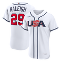 USA Baseball Cal Raleigh Nike White 2026 World Baseball Classic Home Authentic Jersey product image 1, provided for visual