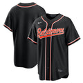 Baltimore Orioles Nike Fashion Replica Black Out Jersey product image 1, provided for visual reference and product detail