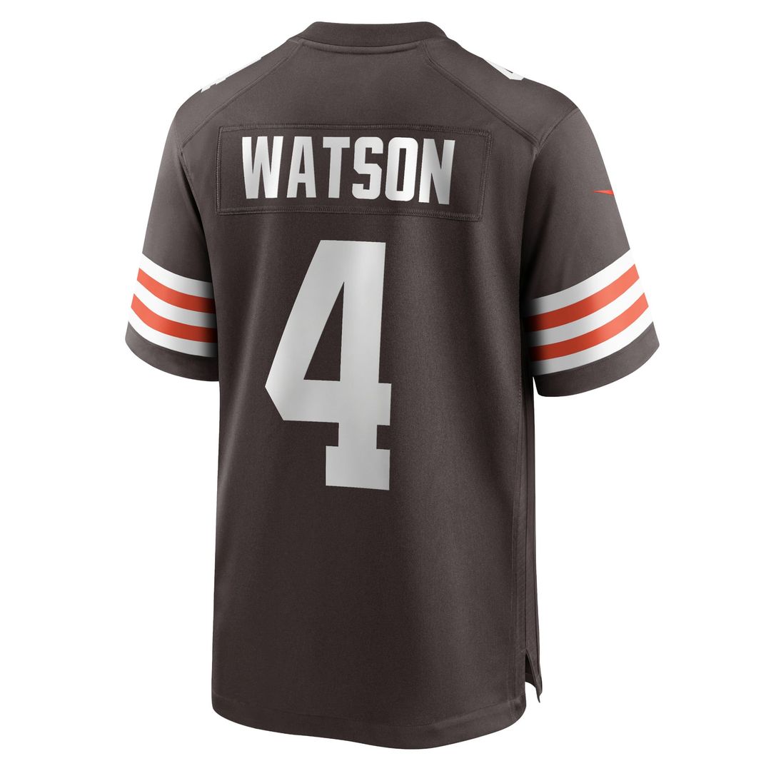 Cleveland Browns Deshaun Watson Nike Brown Game Jersey product image 3, provided for visual reference and product detail