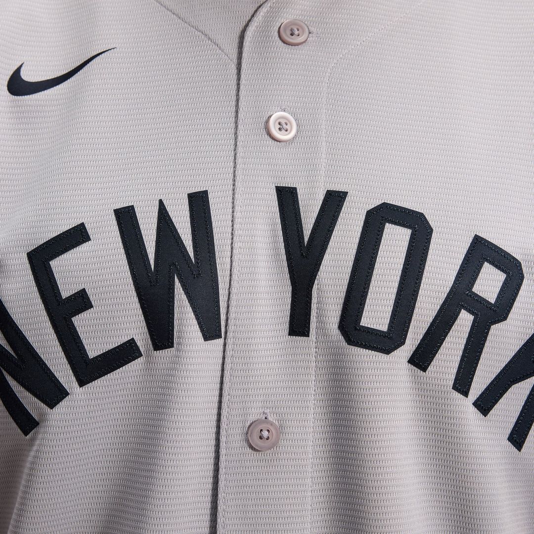 New York Yankees Gerrit Cole Nike Gray Road Replica Jersey product image 11, provided for visual reference and product