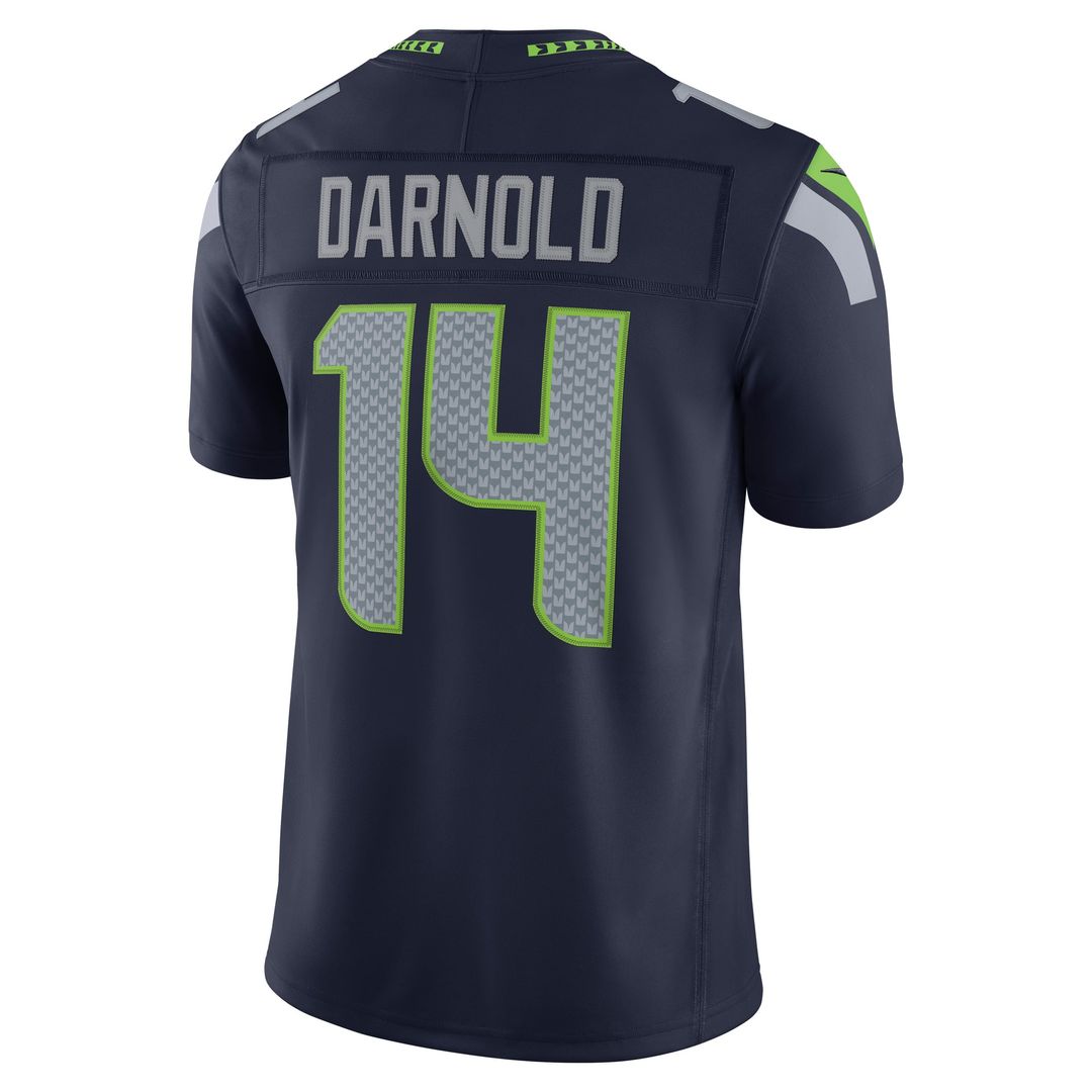 Seattle Seahawks Sam Darnold Nike College Navy Team Vapor F.U.S.E. Stitched Limited Jersey product image 3, provided for