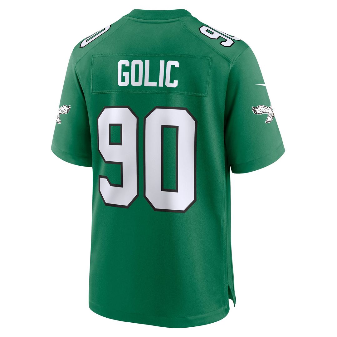 Philadelphia Eagles Mike Golic Nike Kelly Green Retired Player Alternate Game Jersey product image 3, provided for visual